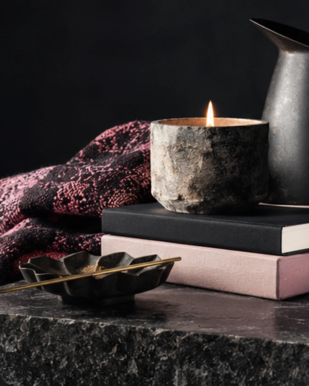 An object-led editorial still life for “Slippers for People Who Are Particular About Comfort.”