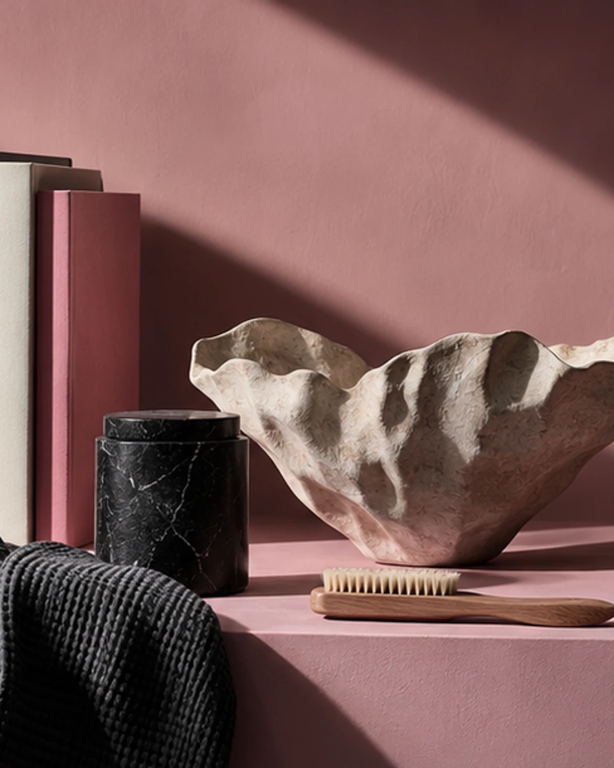 An object-led editorial still life for “Housewarming Gifts for a Home That Already Has a Point of View.”